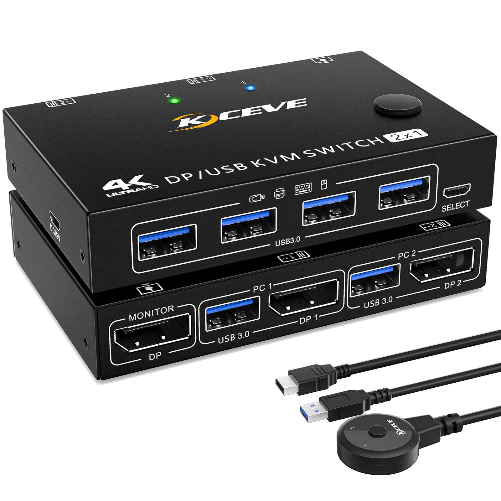 USB 3.0 KVM ġ, DP  HDMI-KVM ġ, PC  , 4K ÷ Ʈ ó ,  Ϳ, 2 in 1 Out